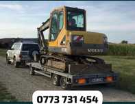 Tractari auto transport utilaje platforma Șlep trailer depanare 5.5 To