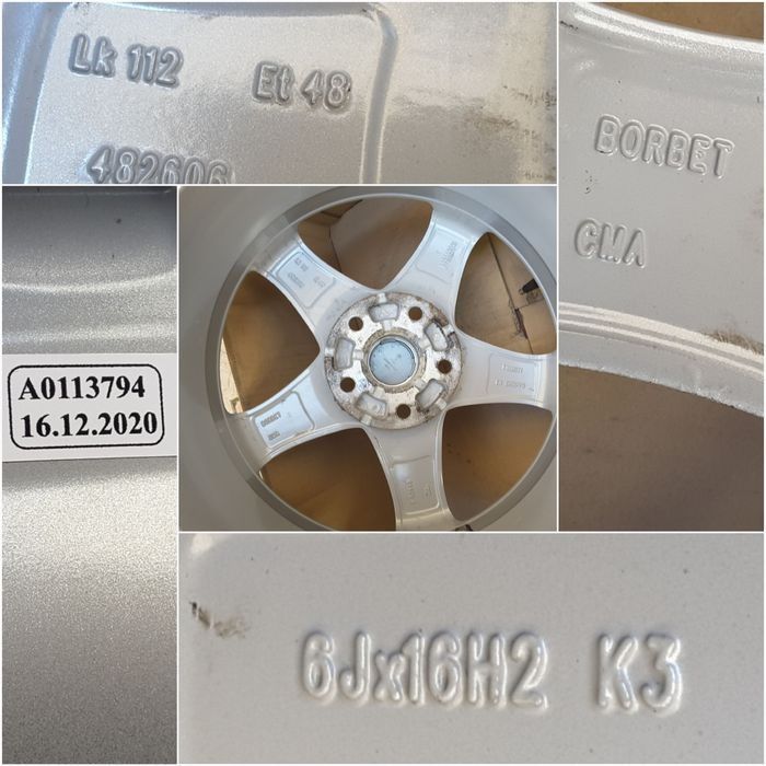 jante aliaj 16; 5x112; Vw Golf 5, 6, 7, Plus, Caddy, Touran, Jetta