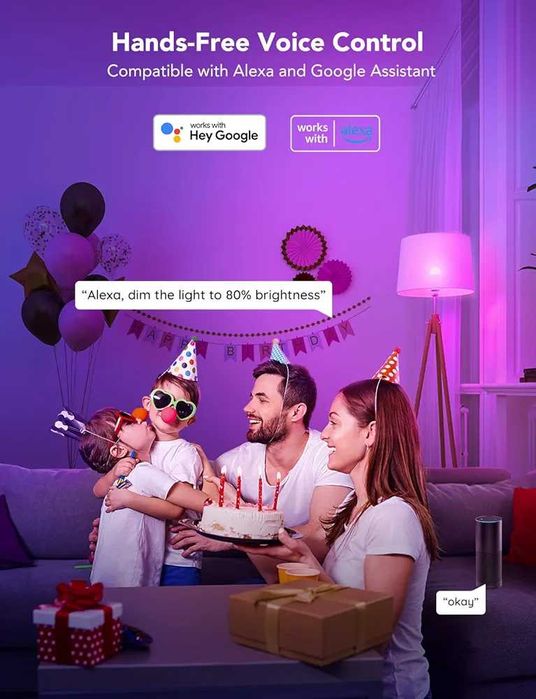 Нови в оригиналната опаковка крушки  Govee h6008 с WiFi и Bluetooth...