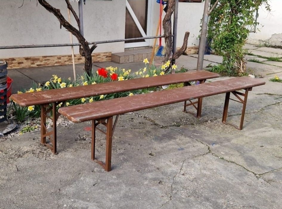 Set de 2 bănci xxl 220×27cm solide de calitate 30mm grosime