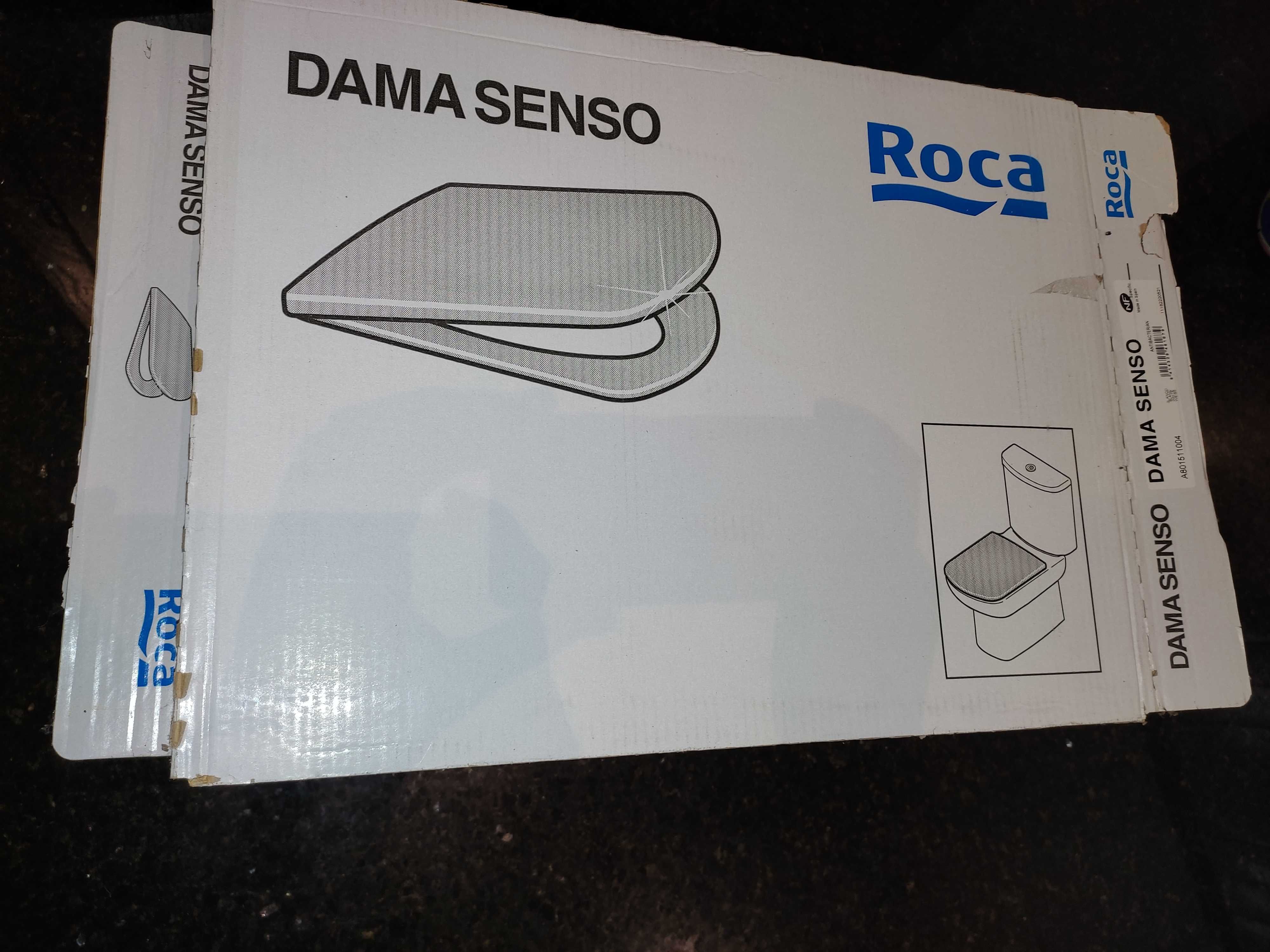 Капак и седалка за тоалетна чиния - Roca Dama Senso - 5 бр., бял