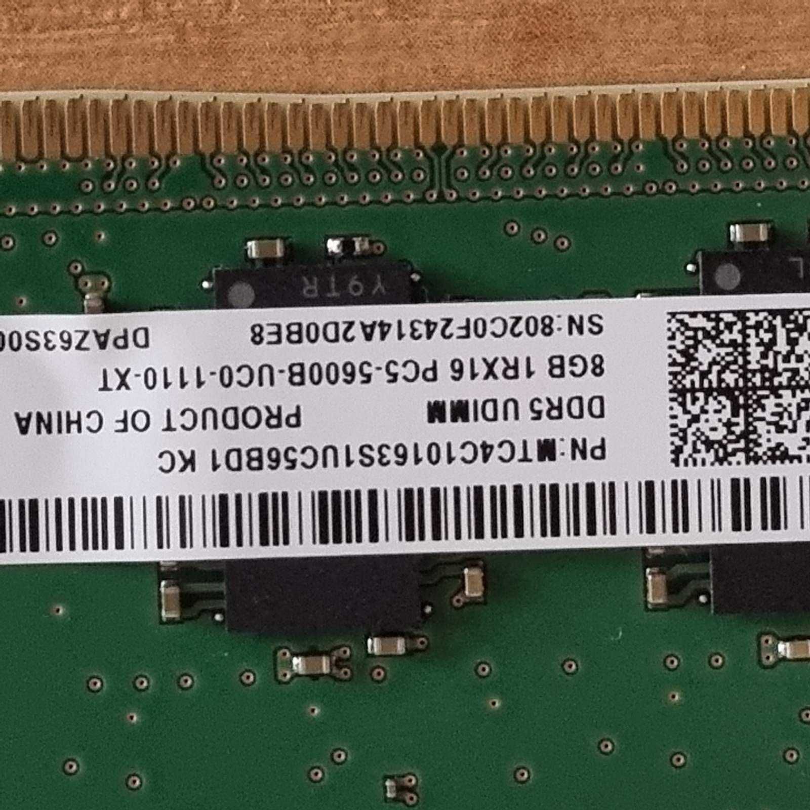 Памети за настолен компютър DDR5-5600 8GB - 29 броя