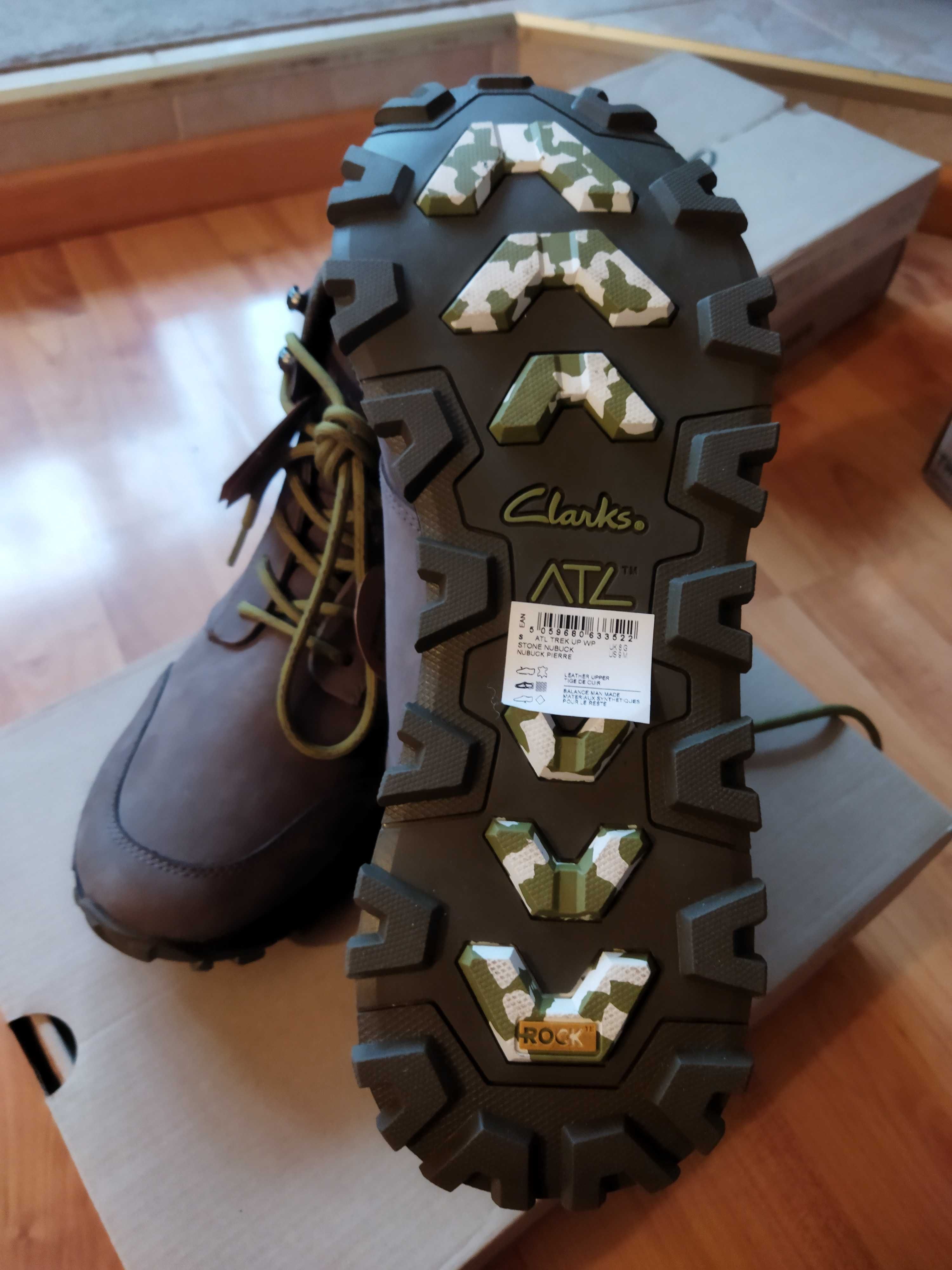 Ботинки Clarks (Великобритания),нубук,оригинал,новые,р-р 42