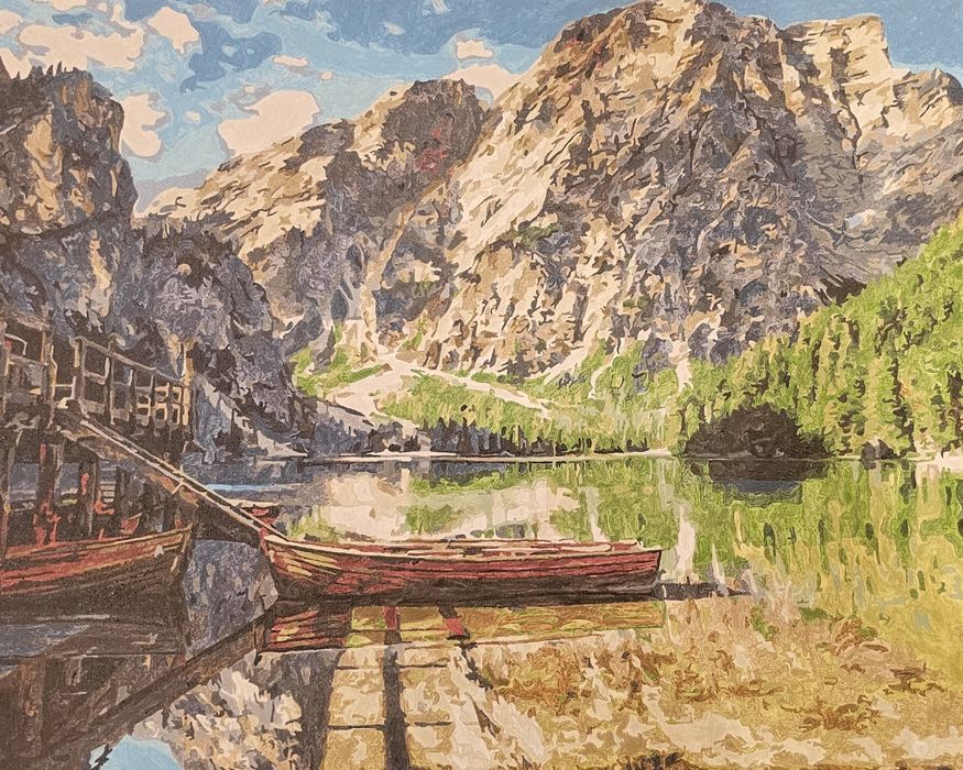 Картина по номерам готовая