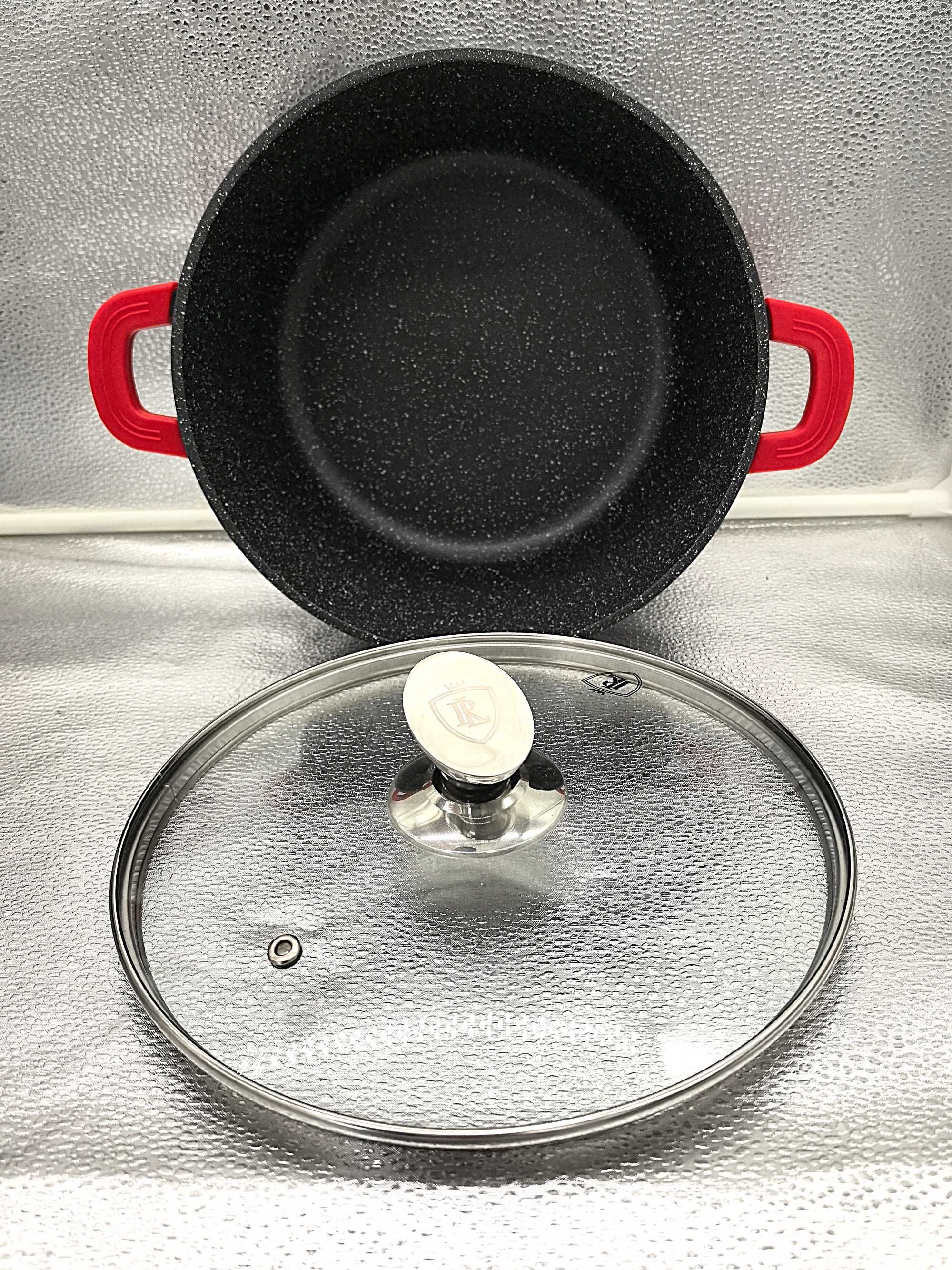 Oala premium cu acoperire marmura, 3 straturi, 24 cm