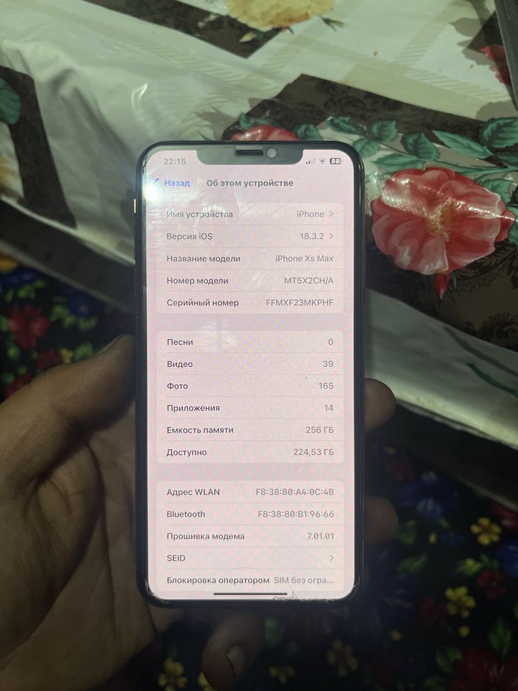 Iphone XS Max 256tali