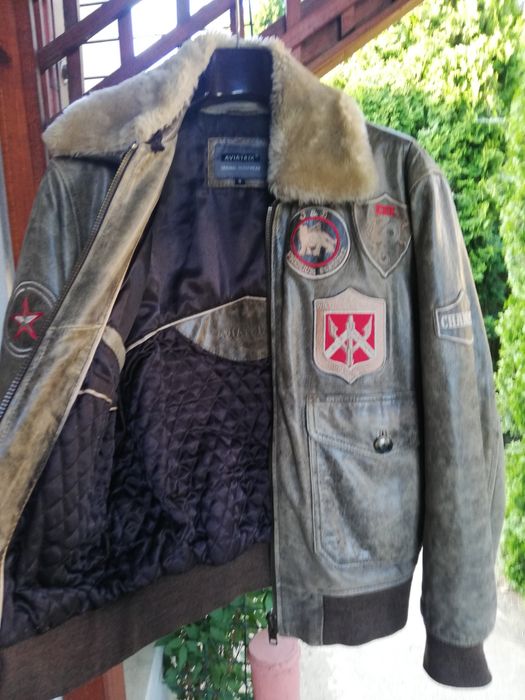 Geaca piele bărbati Aviatrix M