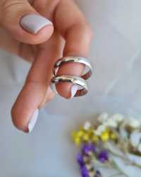 Серебряные кольца, обручальные