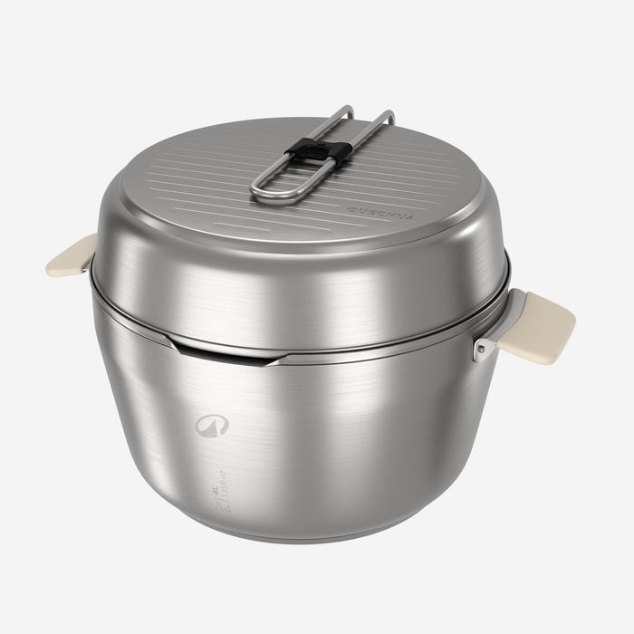 Set de gătit 900 camping din inox + - produs resigilat Decathlon