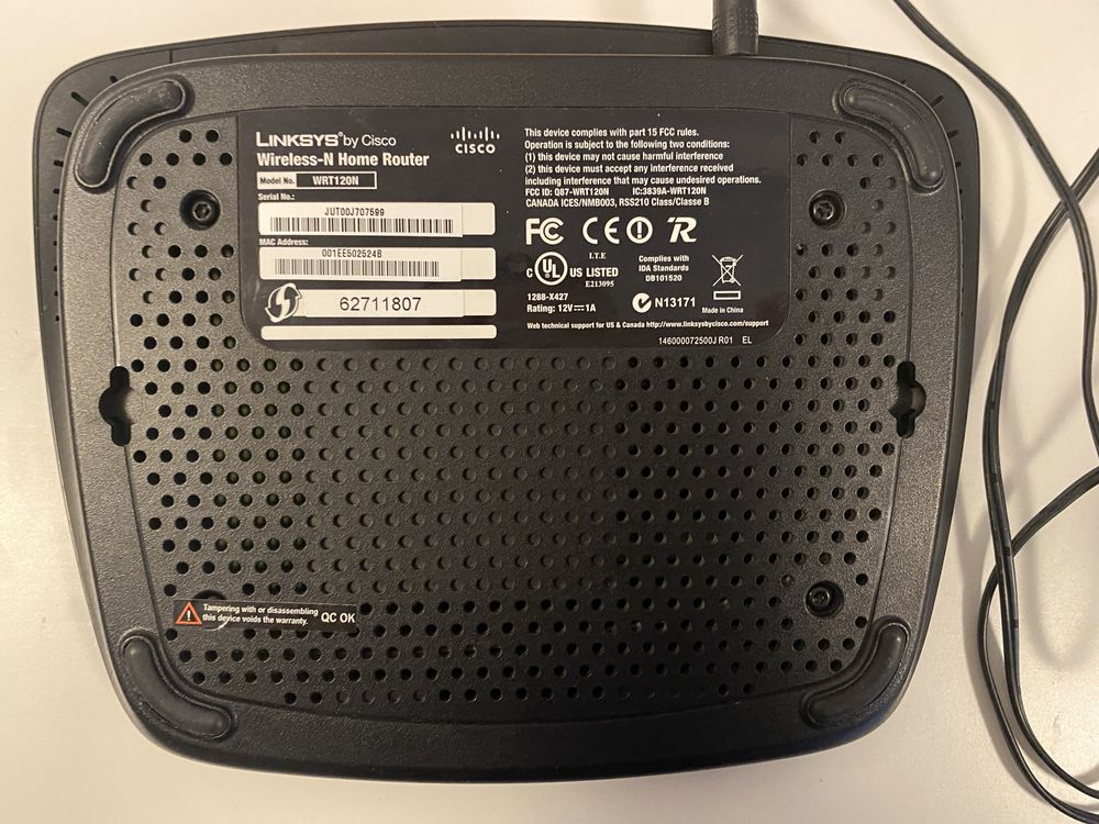 Рутер Linksys (Cisco) WRT120N