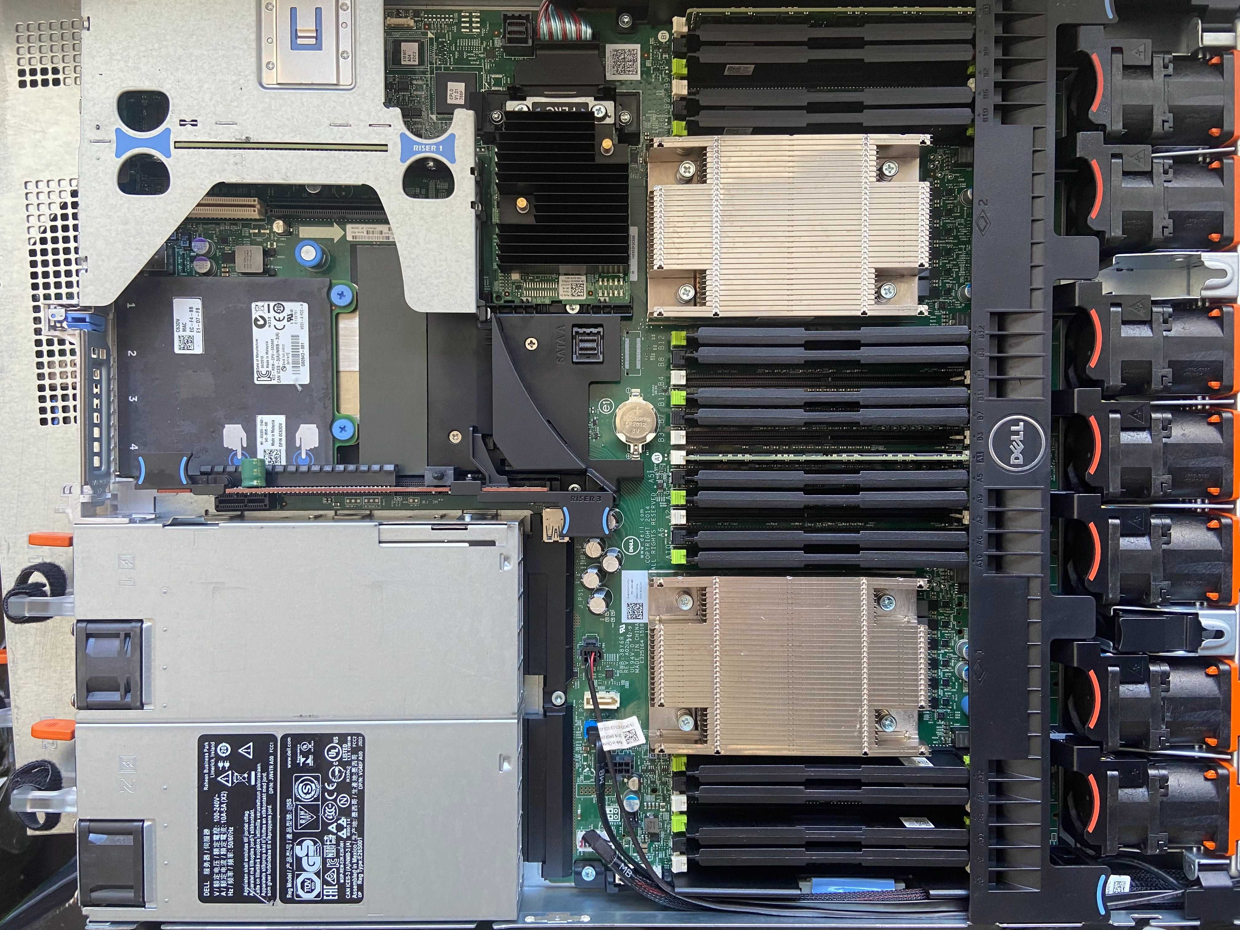 Сървър Dell R630 2* Xeon E5-2670 v3, 32GB DDR4, PERC H330, 2* PSU