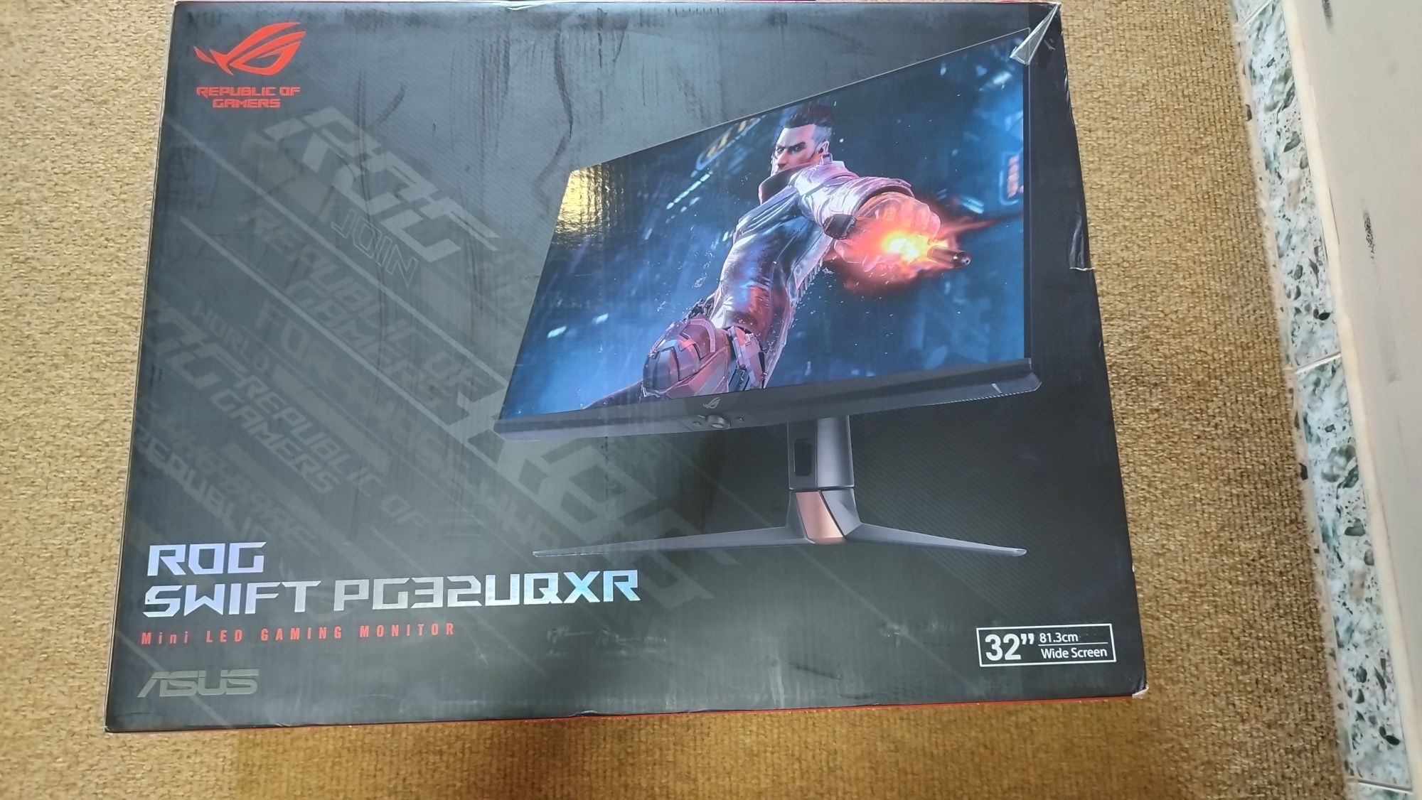 Monitor Gaming LED IPS ASUS ROG Swift PG32UQXR, 32", 4K UHD, 160 Hz, A