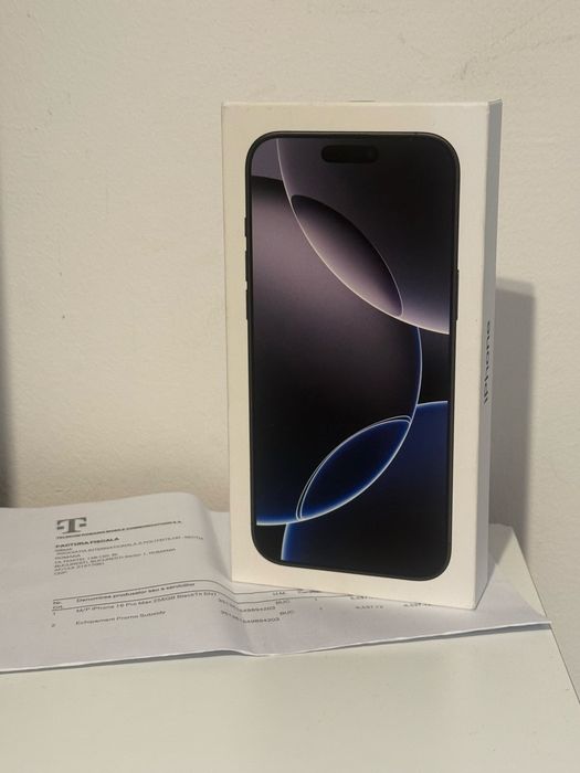 Iphone 16 Pro Max / 256 GB/ Black Titanium / Sigilat / Nou/ Factura