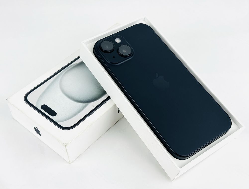 Apple iPhone 15 128GB Black Отличен! Гаранция!