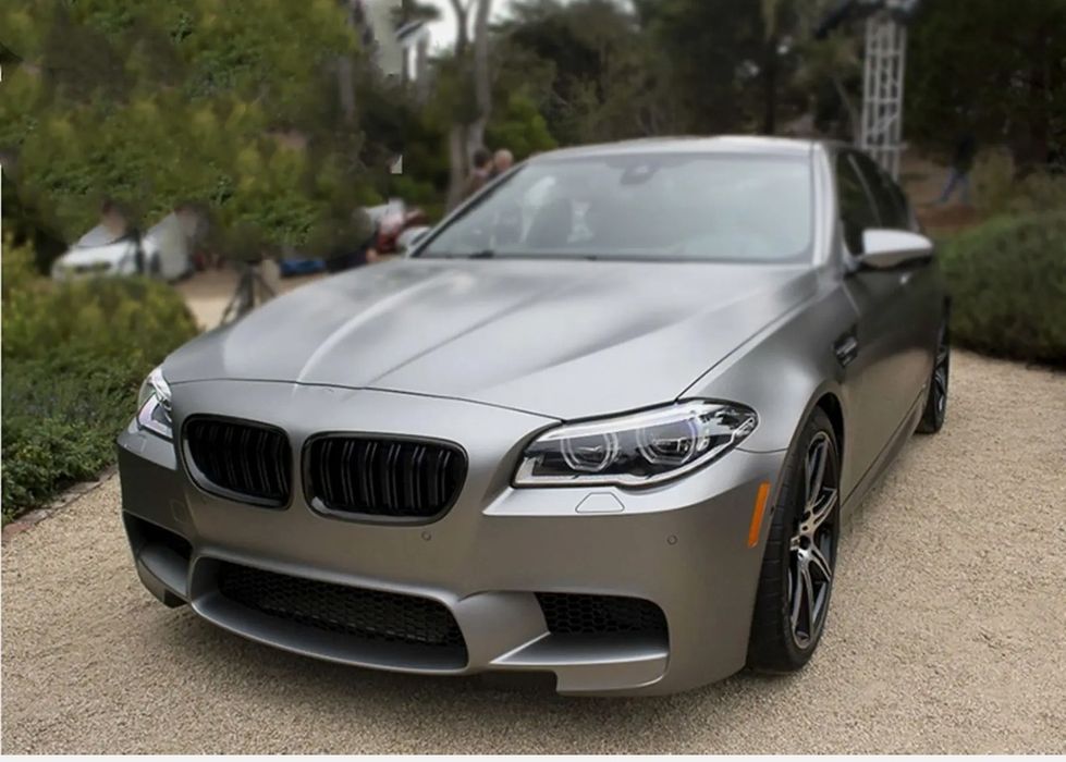 Grila Dubla Grilaj Nari  BMW Seria 5 F10 2008-2018 F11 negru lucios