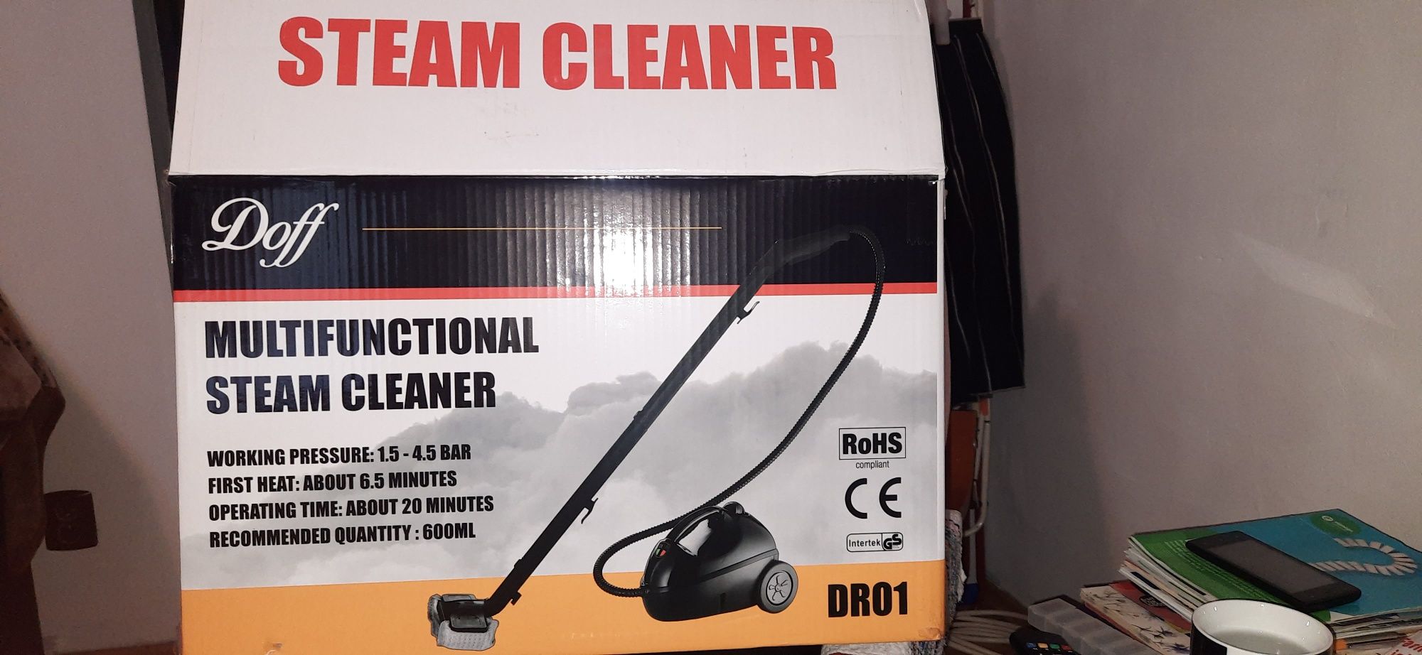 Aparat curatare cu abur, 3 in 1,nou,multifunctional steam cleaner Doff