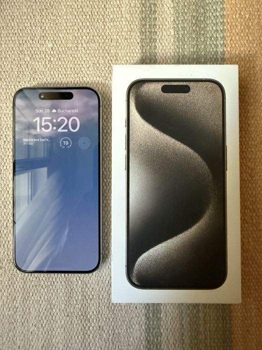 iPhone 15 Pro, 128GB, Natural Titanium, Full Box