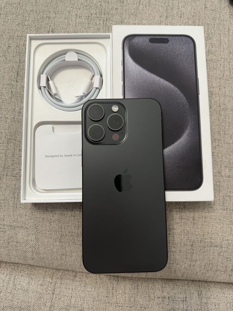 iphone 15 pro max 256gb black titanium