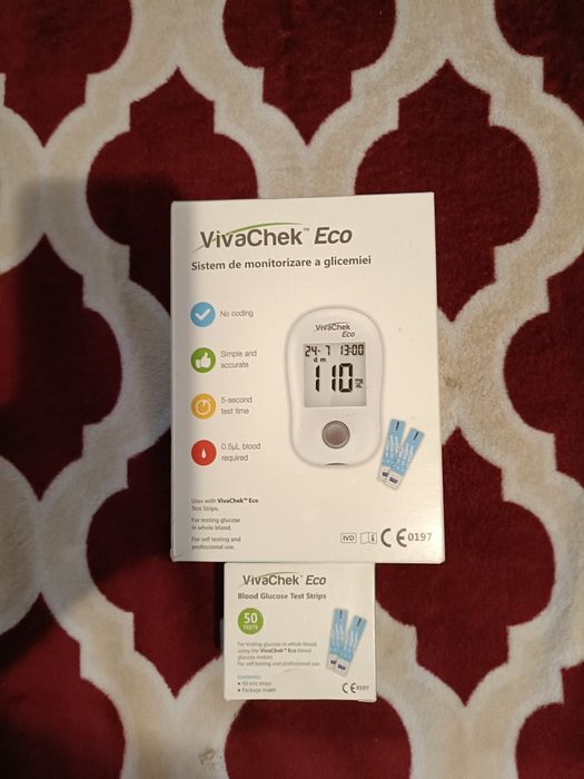 Aparat glicemie,glucometru+teste sigilat