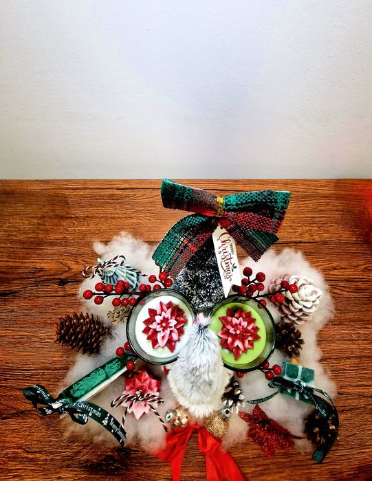 Ornamente de craciun lumanari naturale de soia