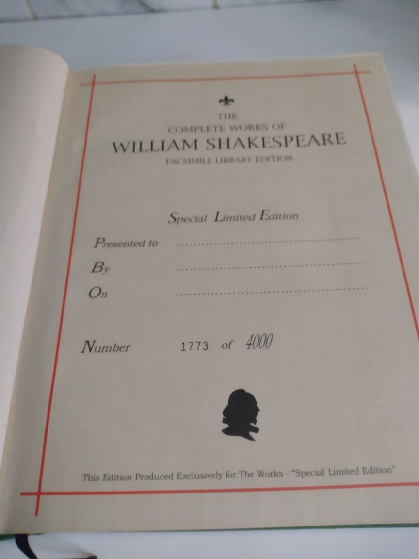 Shakespeare ediție limitata