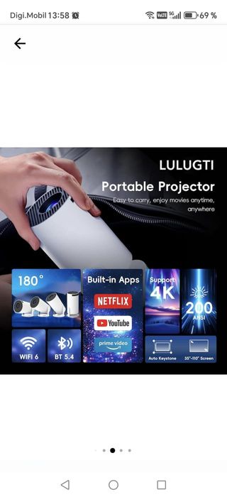 Video proiector MY300 android