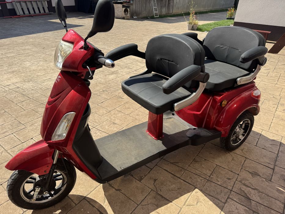 Tricicleta Electrica, cu 2 locuri, fara permis,  Motor 1000W