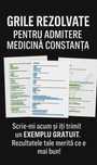 Admitere Medicina Constanța - Grile Rezolvate Biologie, Chimie, Fizica