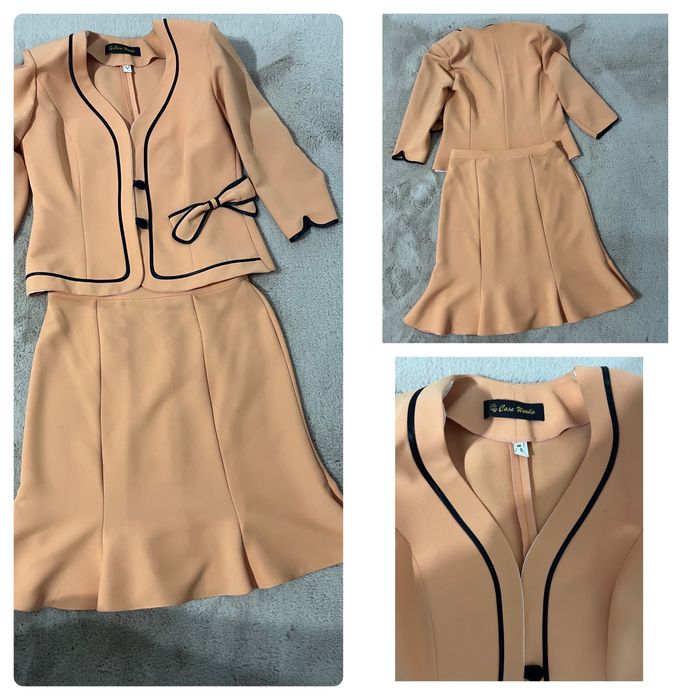 Costum portocaliu deschis Casa de moda Wanda