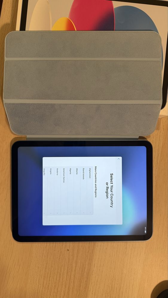 iPad 10, 2022, bleu + garantie Decembrie 2025 + smart cover, full box