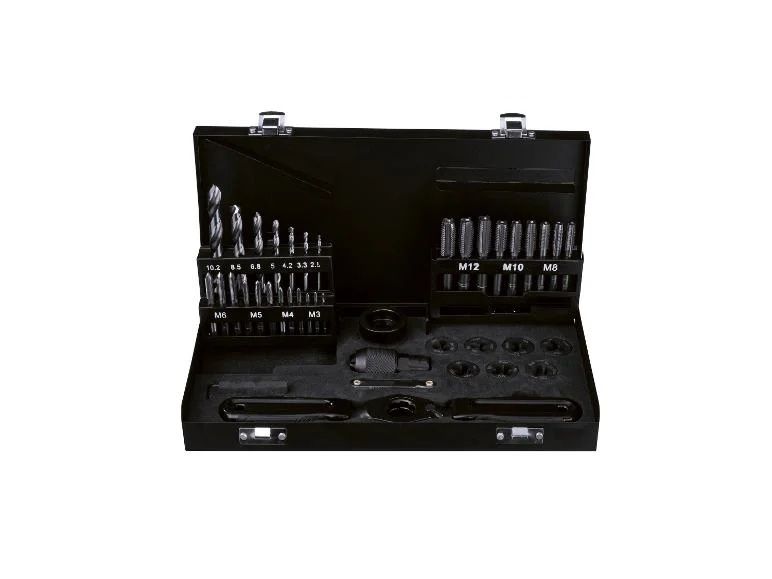 Set trusa filiere și tarozi PARKSIDE PERFORMANCE 40 piese