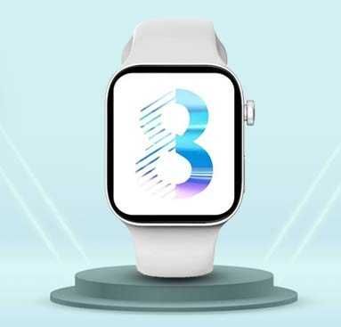 Smartwatch performant: apel/notificari pe ceas, full touch, rotiță.Alb