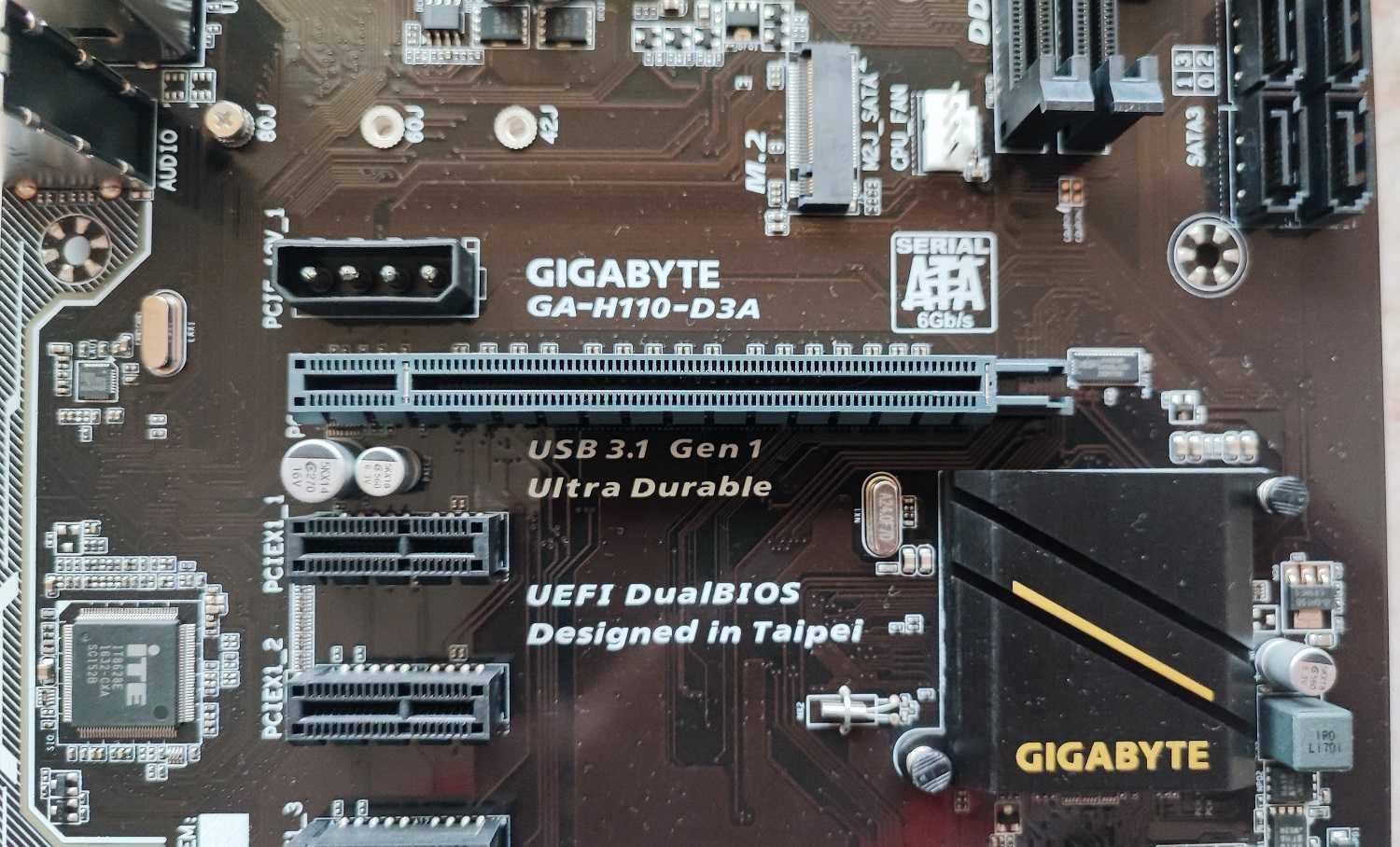 Дъно Gigabyte GA-H110-D3A с планка, Socket Intel 1151