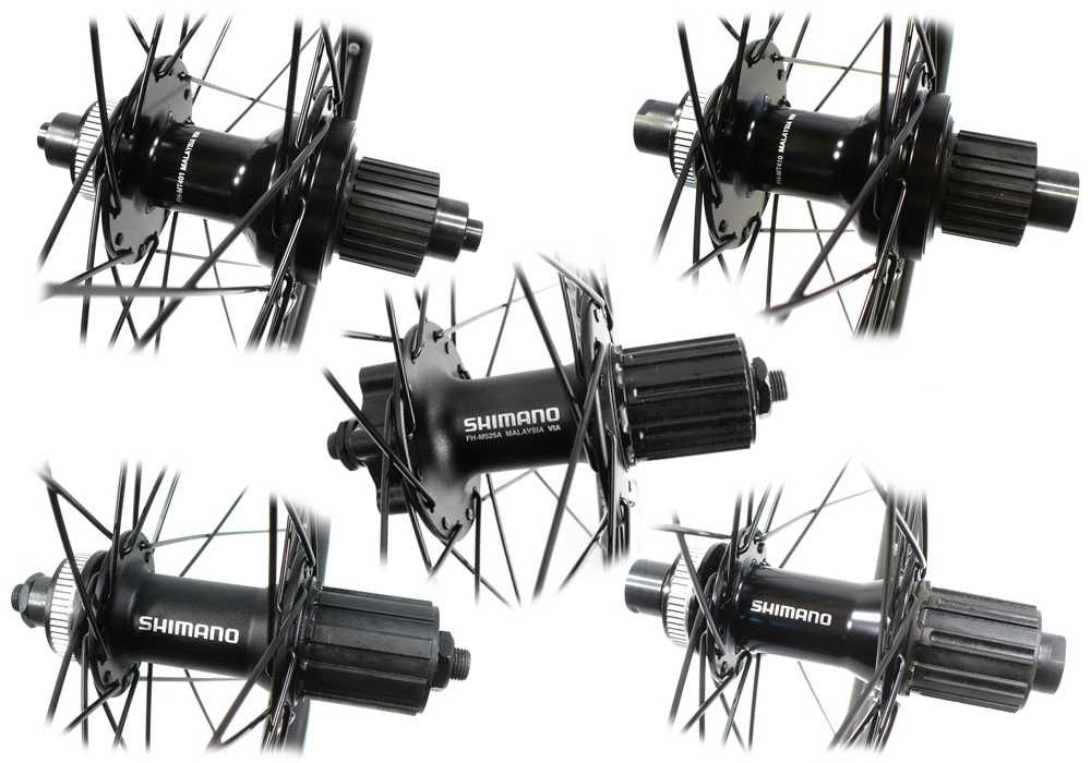 26" Капли за диск Shimano, DT Swiss, QR, Thru-Axle, Предна, Задна
