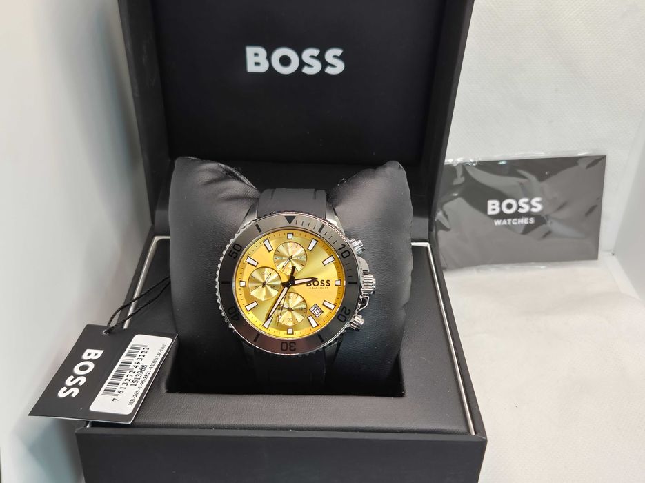 Ceas Barbatesc Cronograf Boss Original  1513968,NOU,Garantie 2 ani