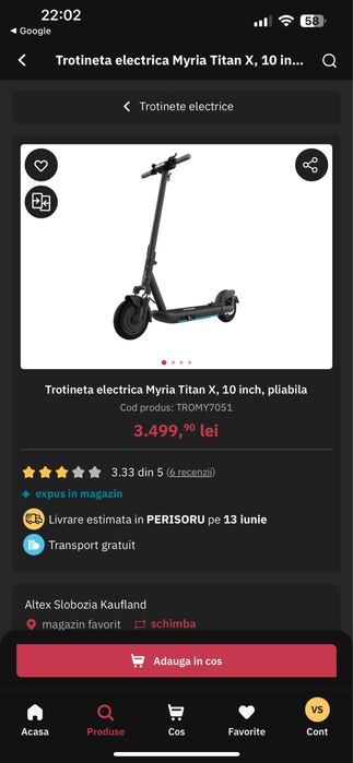 Trotineta electrica Myria Titan X