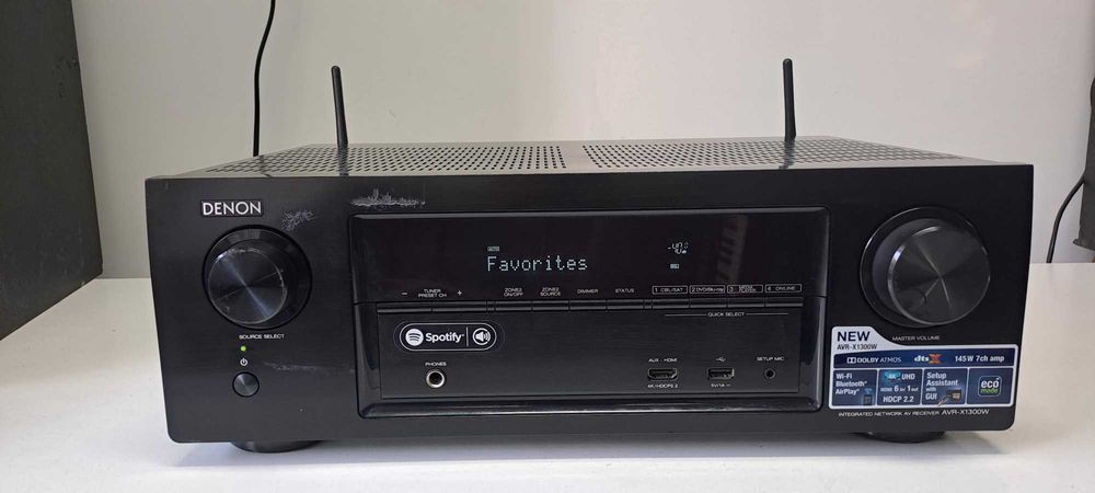 Muzica Denon AVR X 1300 W 7x 145W dolby atmos 4K wifi filme muzica
