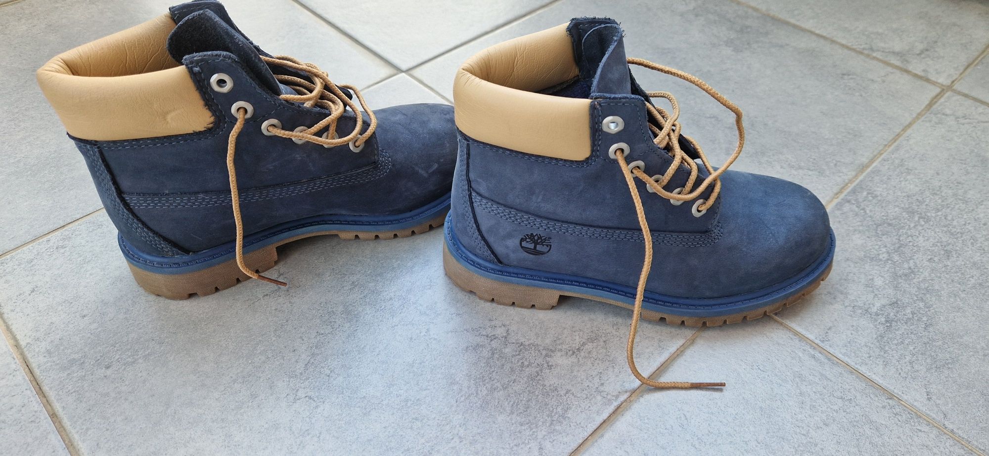 Ghete Timberland piele intoarsa - pentru copii - marime 34