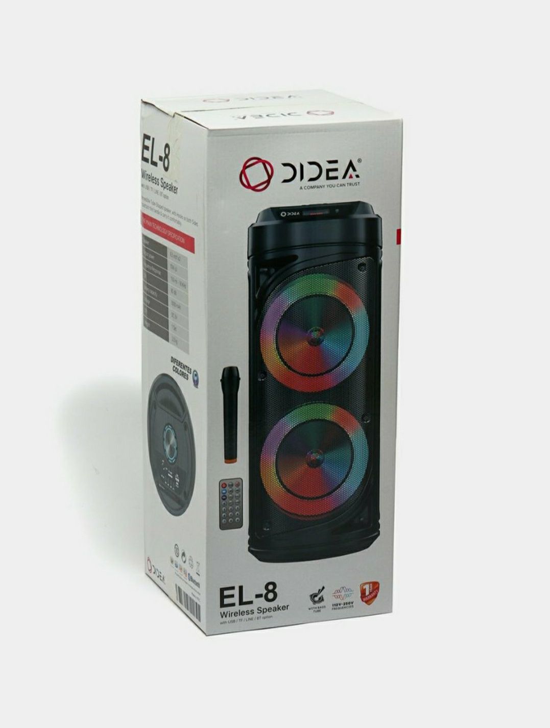 БЕПУЛ Доставка, Bluetooth Караоке колонка Didea  51см+симСИЗ Микрофон