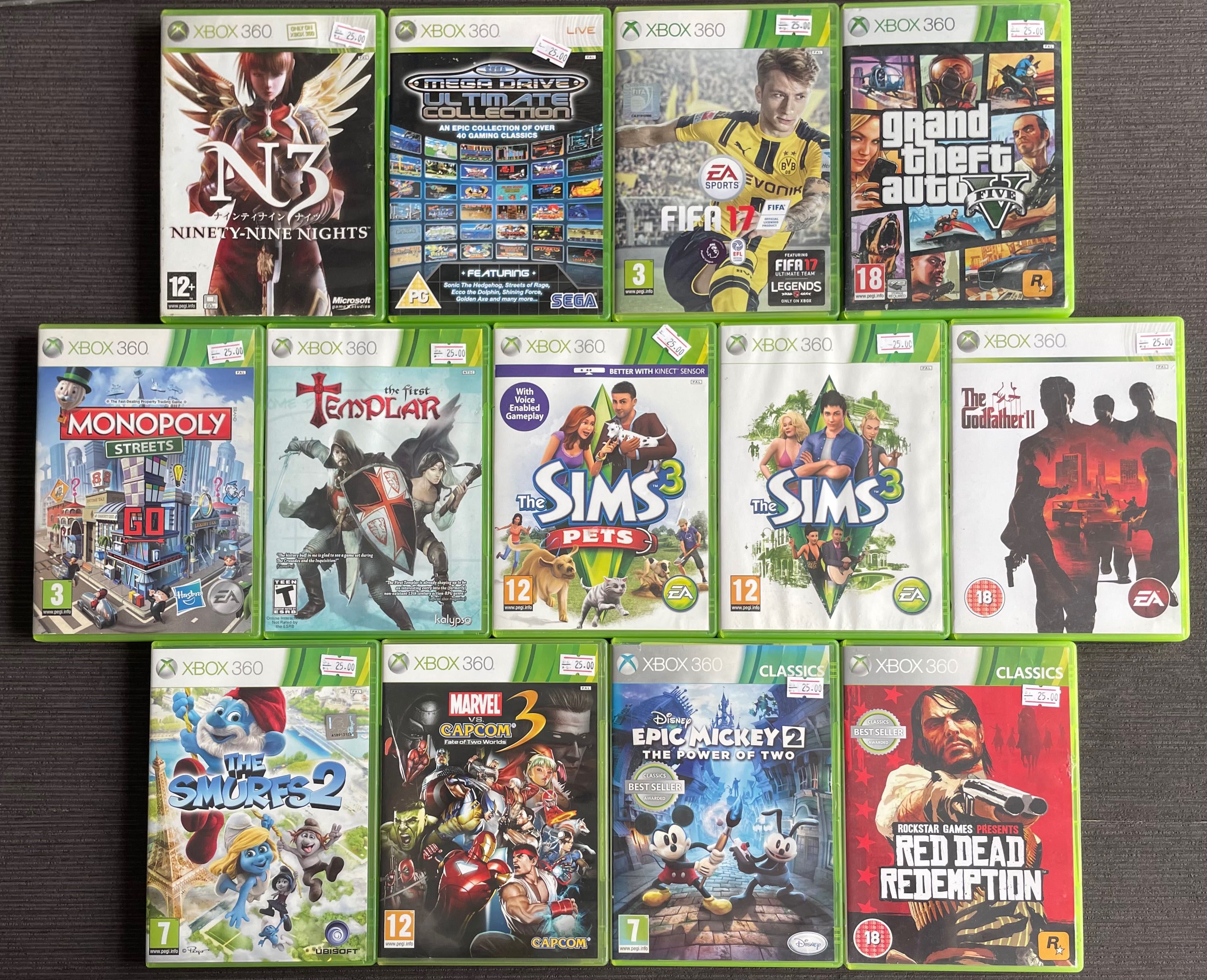 Xbox 360 GTA5,  игри Fifa 17, Call of, Sims