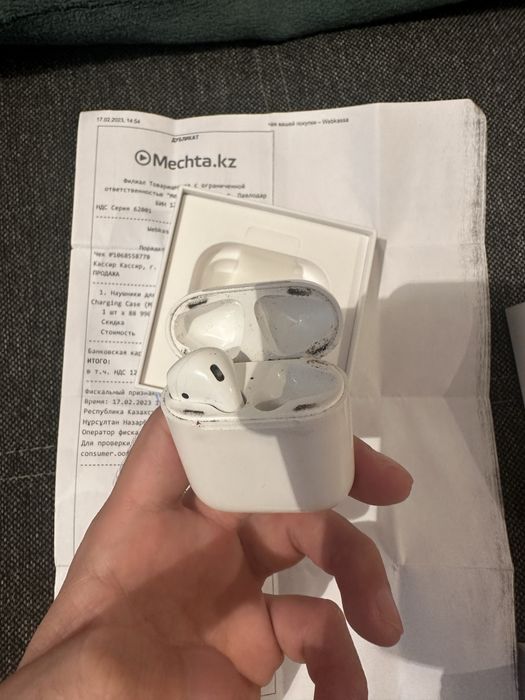 Левый наушник Airpods 2 цена 17000тг