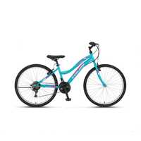 Bicicleta MTB UMIT Explorer Lady, culoare turcoaz, roata 24", cadru di