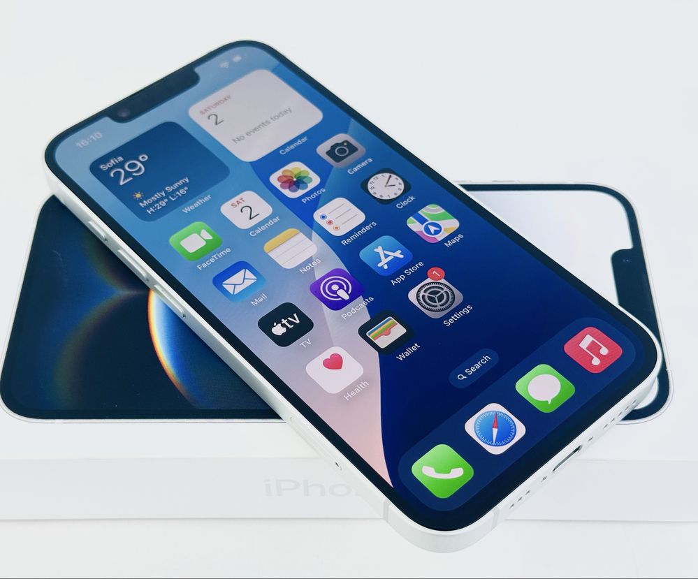 Apple iPhone 16e 128GB White 100% Battery! Гаранция!