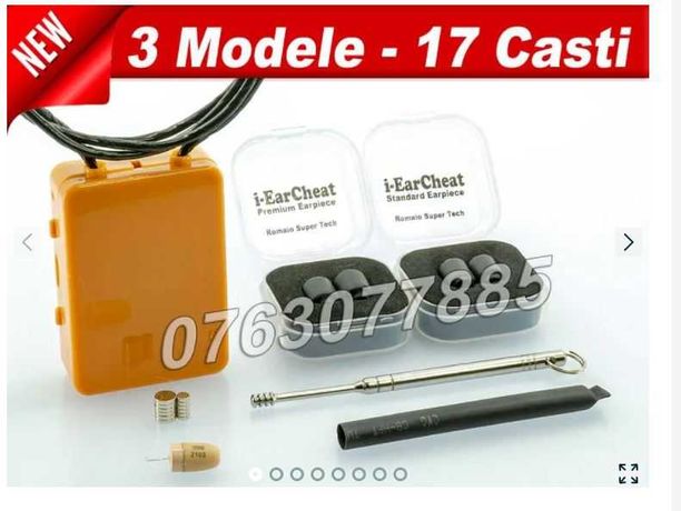 Cutiuta Gsm cu casti de copiat Pachet I-EarCheat:3 modele 17Microcasti