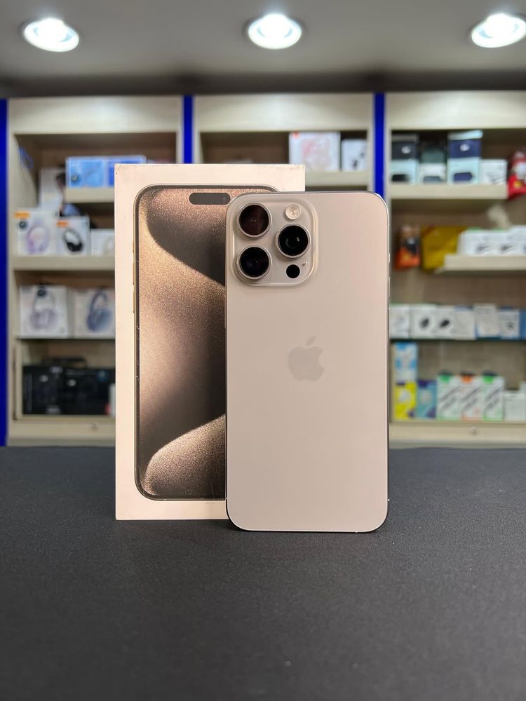 iPhone 15 Pro Max Natural Titanium 92% 256GB