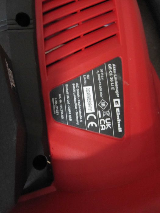 Suflantă Einhell GE-CL 36 Li E-Solo Power X-Change cu baterie