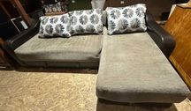 Canapea Extensibila tip Coltar 2,50 m; Pat cu Saltea 220x140 cm