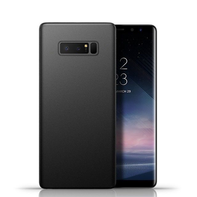 Husa Slim Silicon Moale Neagra Mata - Samsung Note 8 9 10