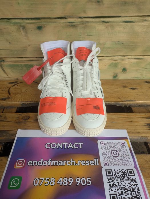 Off White Court 3.0 Albi (marimi: 37,38,39)