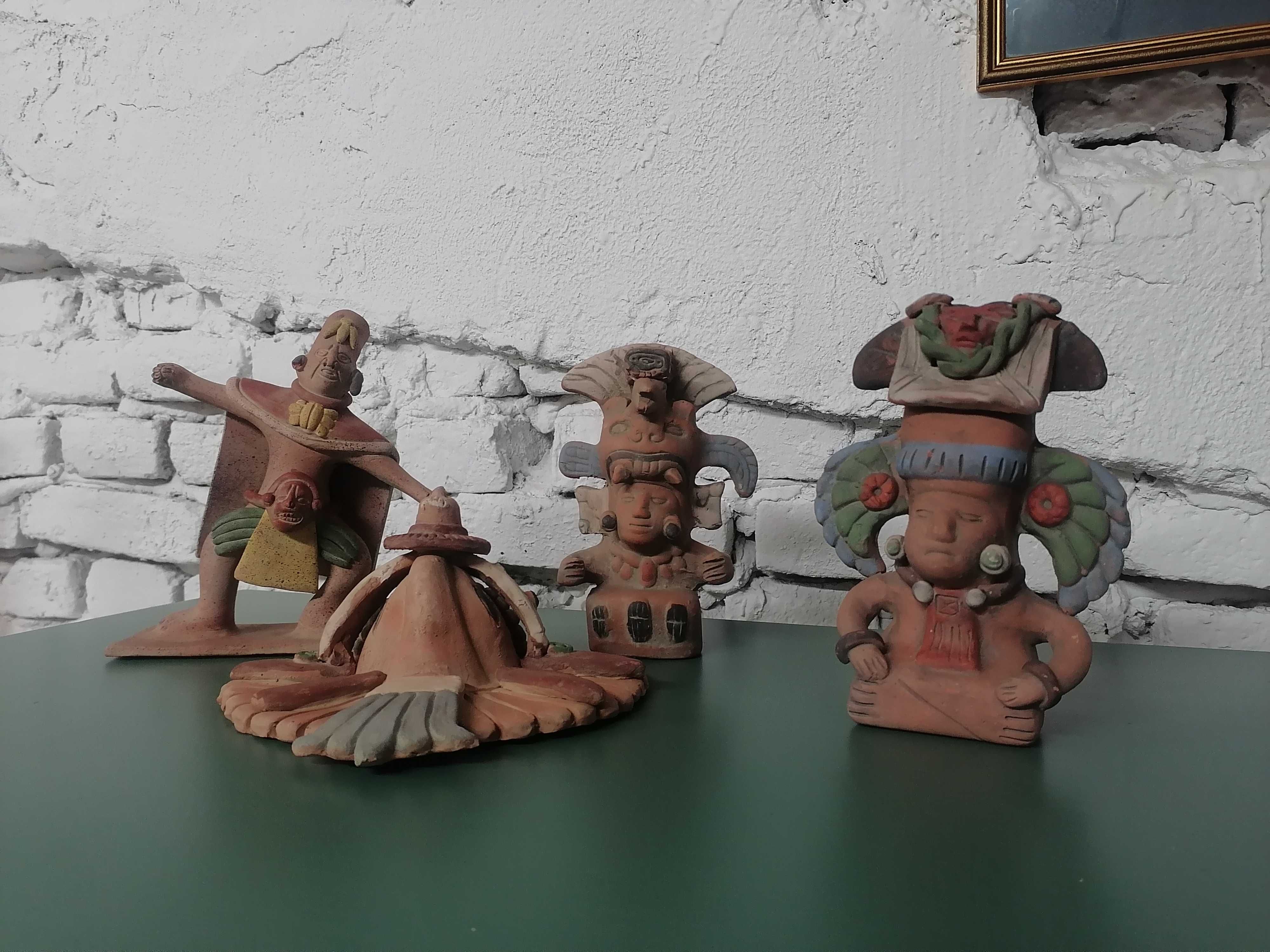 Figurine vechi din ceramica /Totem/Maya/Aztec/Statuete